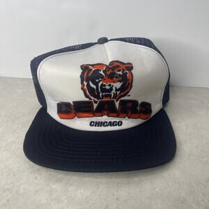 Vtg CHICAGO BEARS Hat Mesh Trucker Snapback Cap Caleb Williams NFL USA New Era